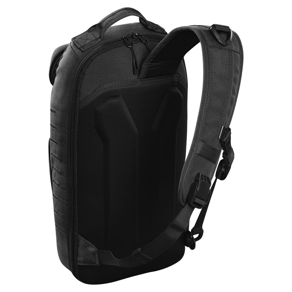 Mochila bandolera STOIRM GEARSLINGER 12 L verde con hebillas Duraflex y cremallera YKK