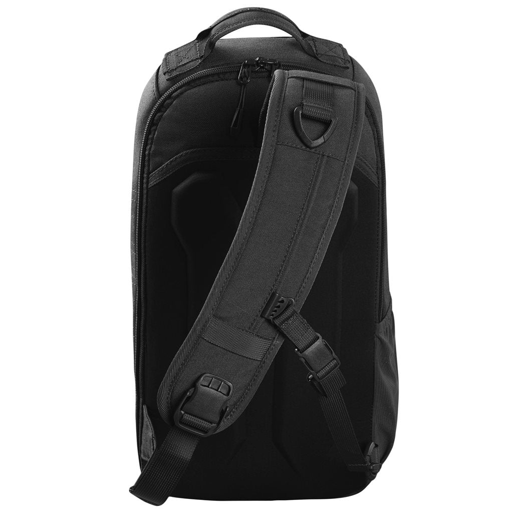 Mochila bandolera STOIRM GEARSLINGER 12 L verde con hebillas Duraflex y cremallera YKK