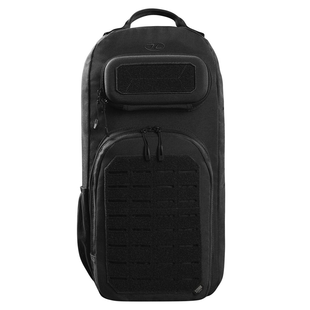 Mochila bandolera STOIRM GEARSLINGER 12 L verde con hebillas Duraflex y cremallera YKK