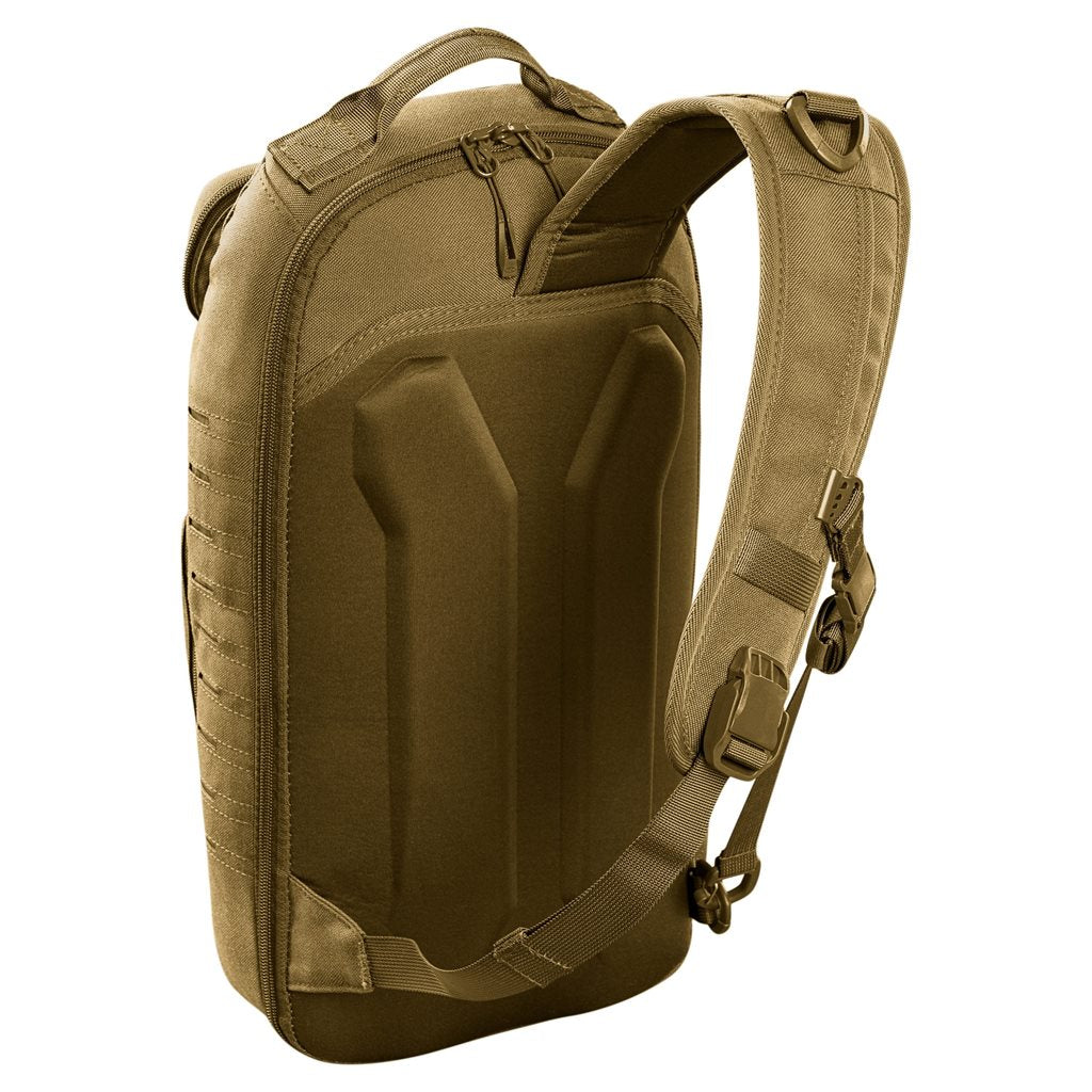 Mochila bandolera STOIRM GEARSLINGER 12 L verde con hebillas Duraflex y cremallera YKK