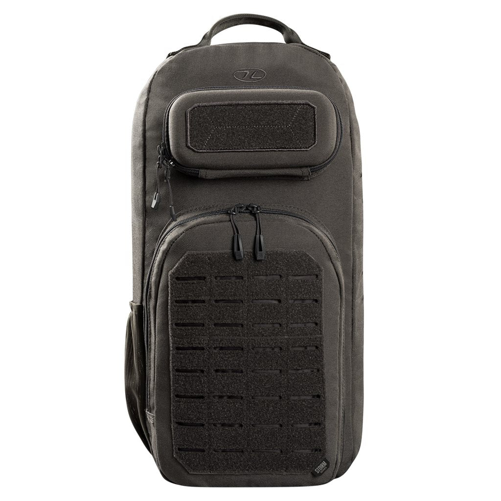 Mochila bandolera STOIRM GEARSLINGER 12 L verde con hebillas Duraflex y cremallera YKK