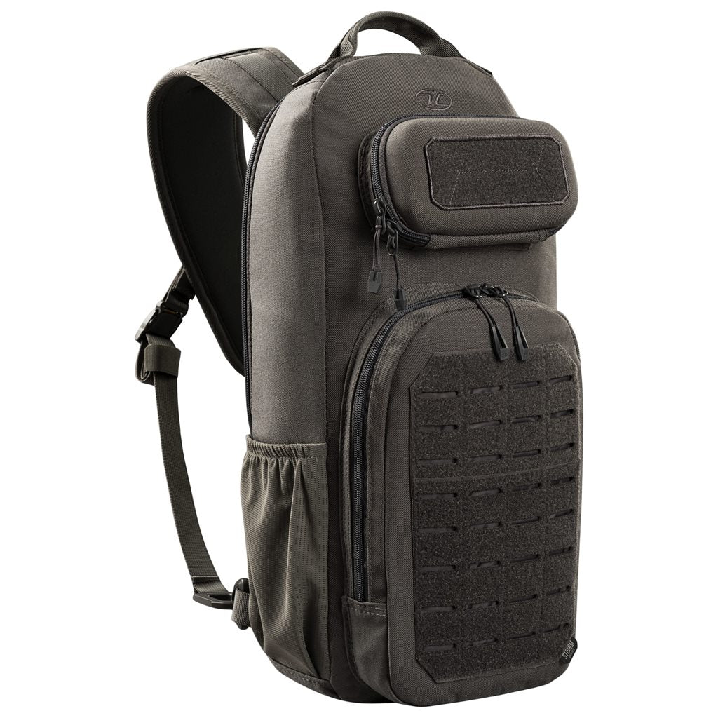 Mochila bandolera STOIRM GEARSLINGER 12 L verde con hebillas Duraflex y cremallera YKK