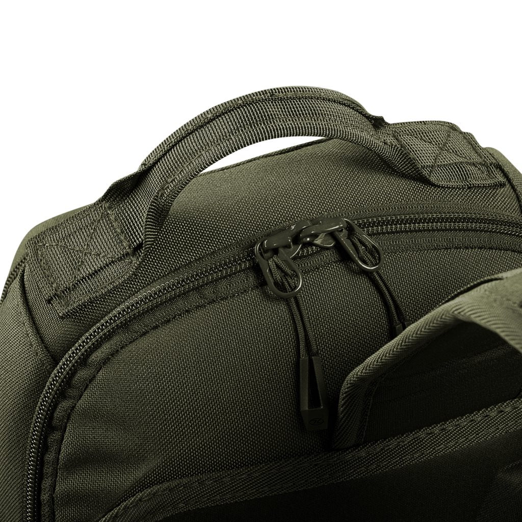Mochila bandolera STOIRM GEARSLINGER 12 L verde con hebillas Duraflex y cremallera YKK