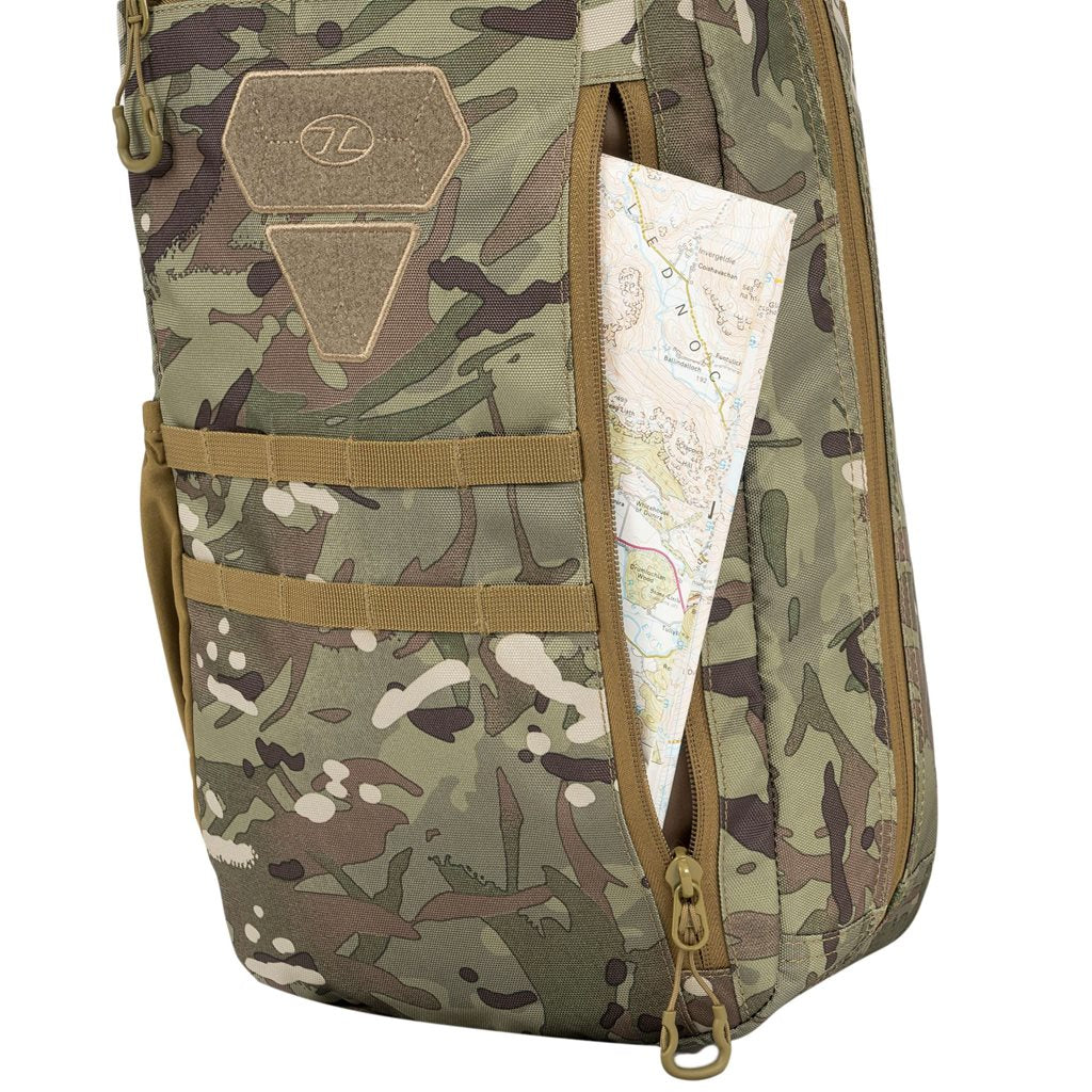 Mochila bandolera SCORPION GEARSLINGER negra Highlander