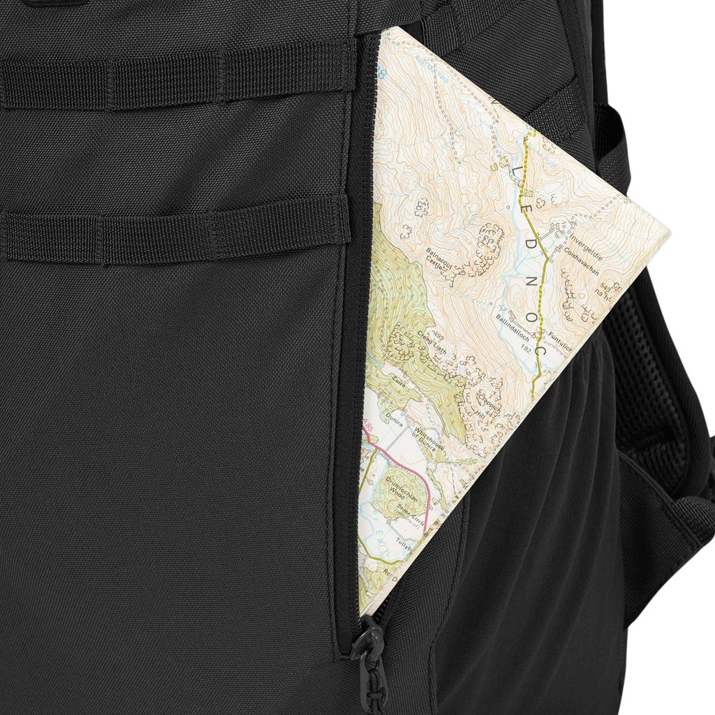 Mochila EAGLE 1 20 L negra Highlander, 600D XTP con revestimiento poliuretano, sistema trasero y anclajes MOLLE/PALS