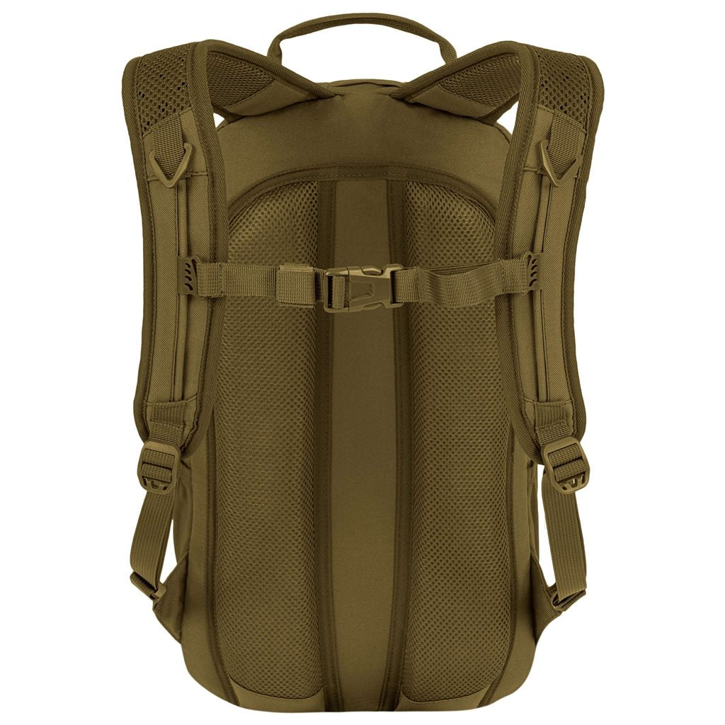 Mochila EAGLE 1 20 L negra Highlander, 600D XTP con revestimiento poliuretano, sistema trasero y anclajes MOLLE/PALS