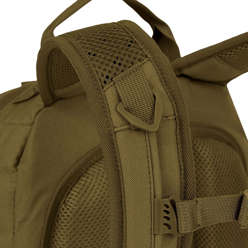 Mochila EAGLE 1 20 L negra Highlander, 600D XTP con revestimiento poliuretano, sistema trasero y anclajes MOLLE/PALS