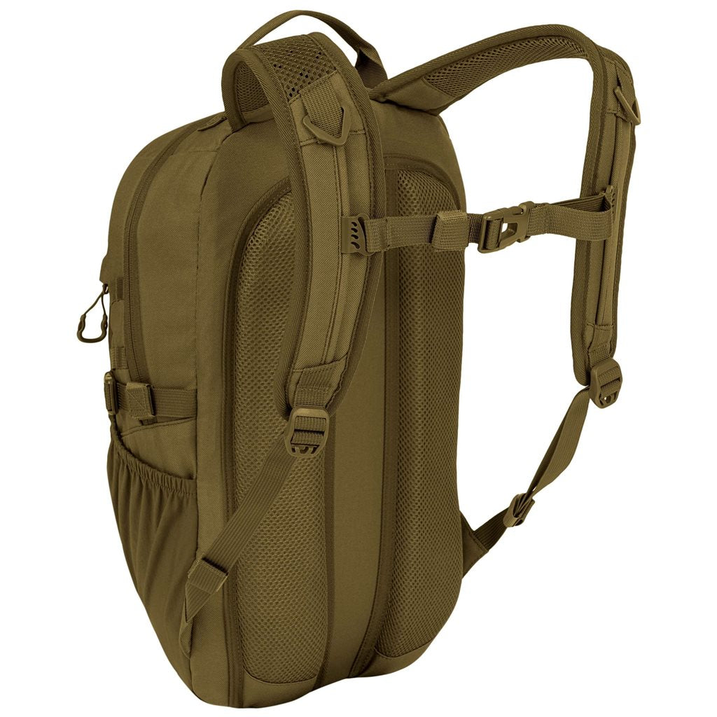 Mochila EAGLE 1 20 L negra Highlander, 600D XTP con revestimiento poliuretano, sistema trasero y anclajes MOLLE/PALS