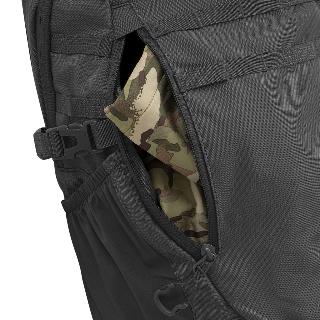 Mochila EAGLE 1 20 L negra Highlander, 600D XTP con revestimiento poliuretano, sistema trasero y anclajes MOLLE/PALS