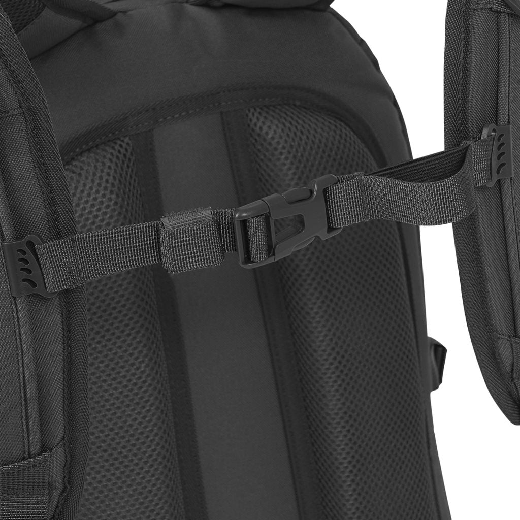 Mochila EAGLE 1 20 L negra Highlander, 600D XTP con revestimiento poliuretano, sistema trasero y anclajes MOLLE/PALS