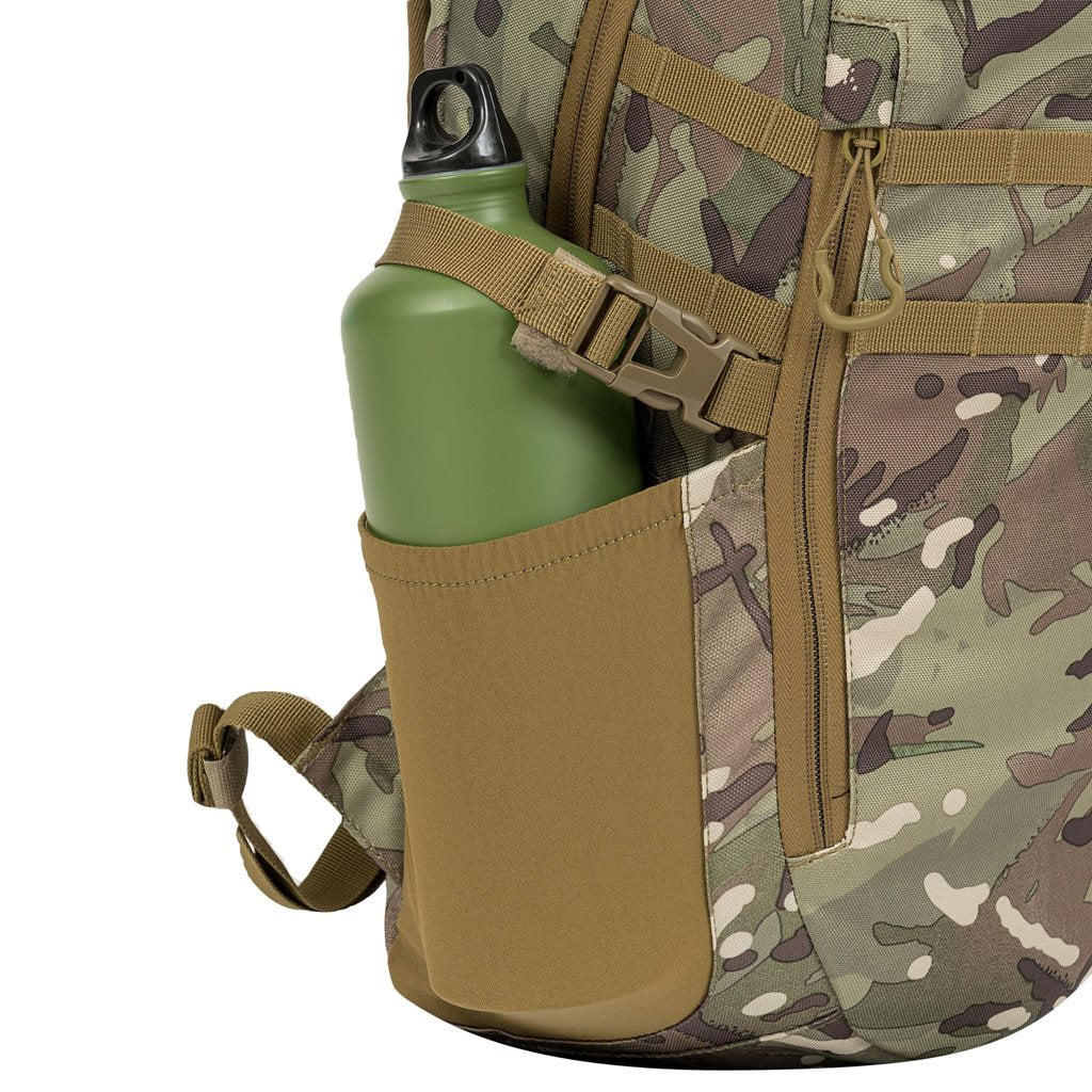 Mochila EAGLE 1 20 L negra Highlander, 600D XTP con revestimiento poliuretano, sistema trasero y anclajes MOLLE/PALS