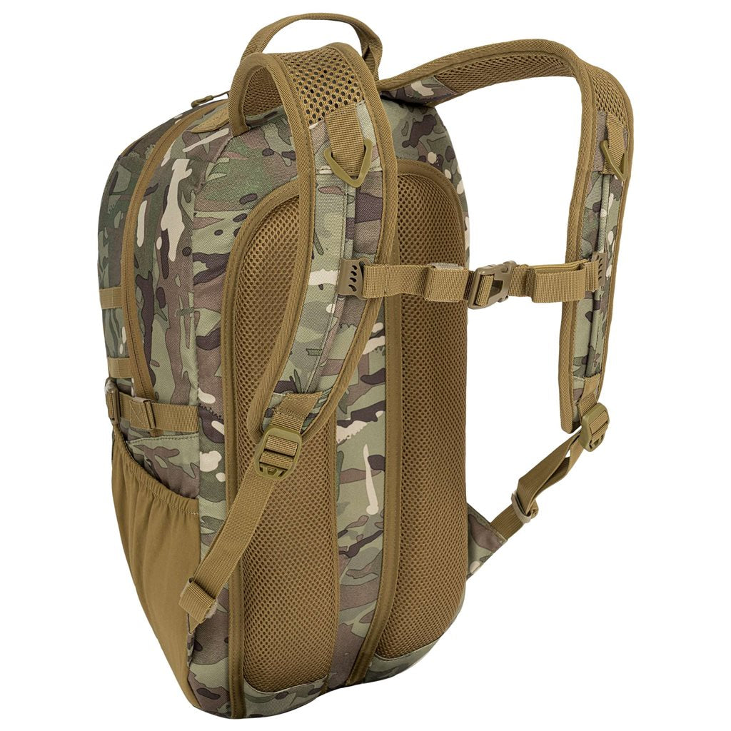 Mochila EAGLE 1 20 L negra Highlander, 600D XTP con revestimiento poliuretano, sistema trasero y anclajes MOLLE/PALS