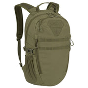 Imagen de la mochila EAGLE 1 (20 L) mostrando bolsillos, sistema MOLLE/PALS y respaldo ergonómico