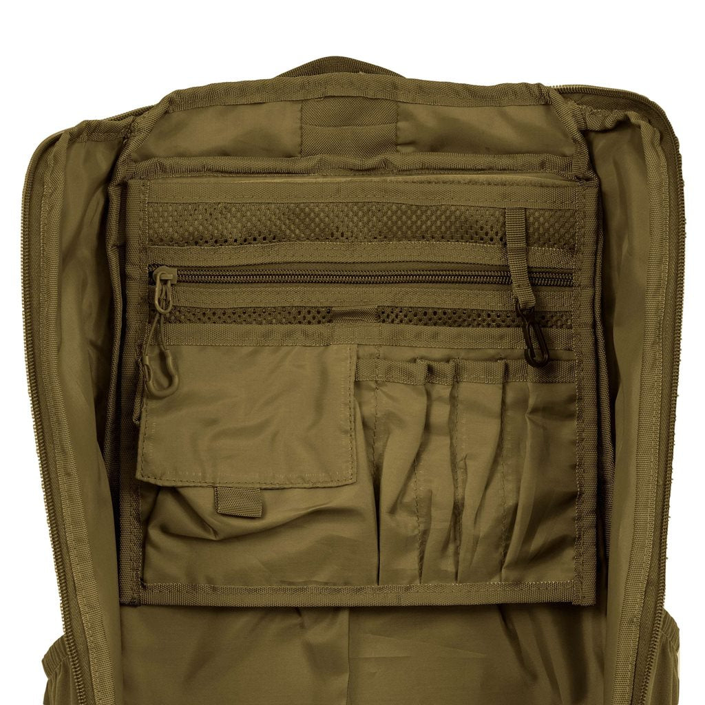 Mochila Highlander EAGLE 2 30L negra, vista frontal