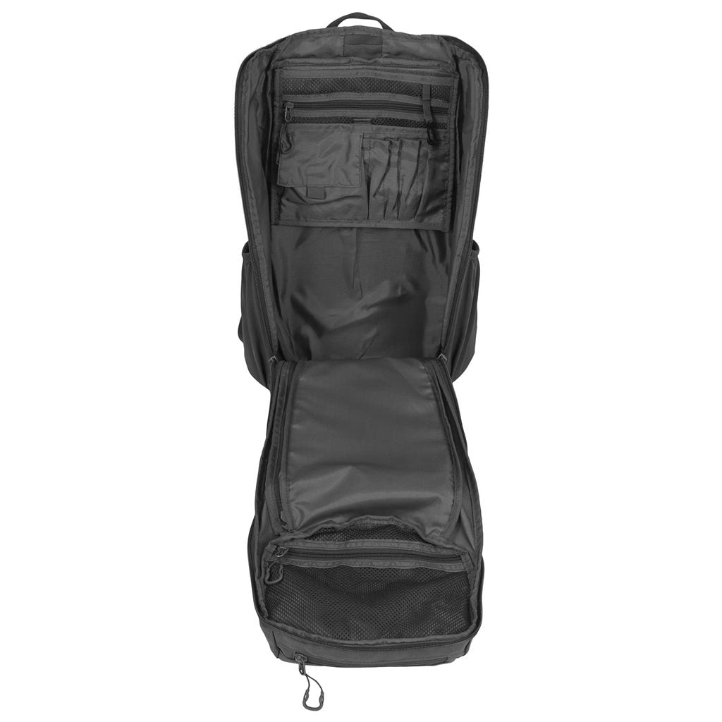 Mochila Highlander EAGLE 2 30L negra, vista frontal