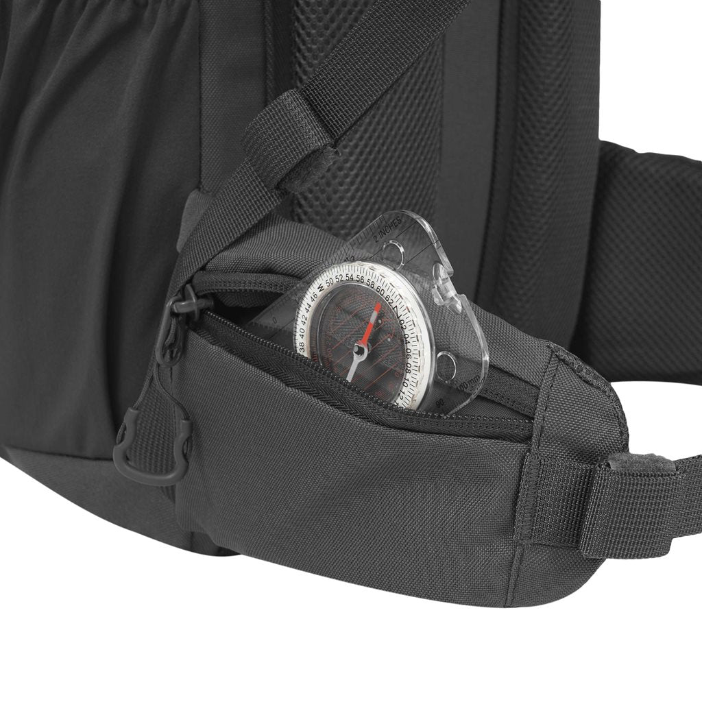Mochila Highlander EAGLE 2 30L negra, vista frontal