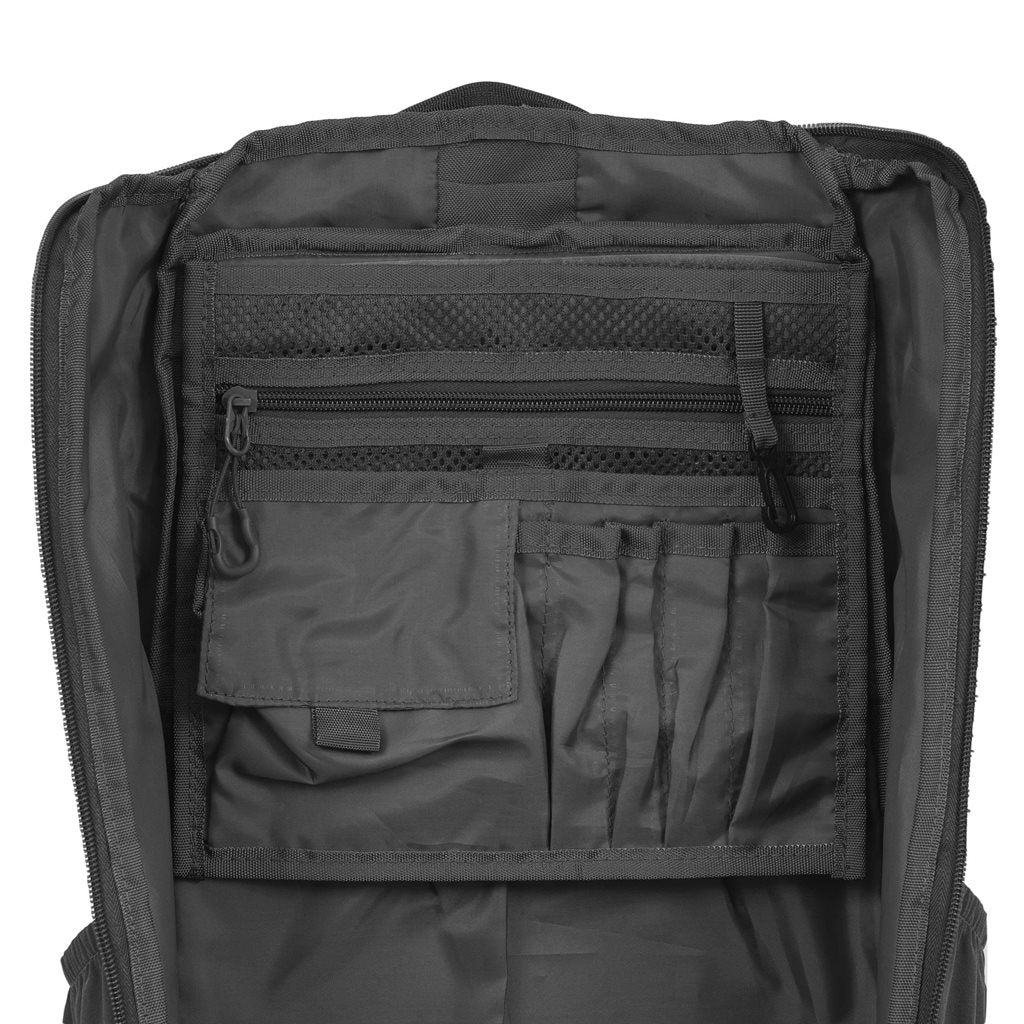 Mochila Highlander EAGLE 2 30L negra, vista frontal