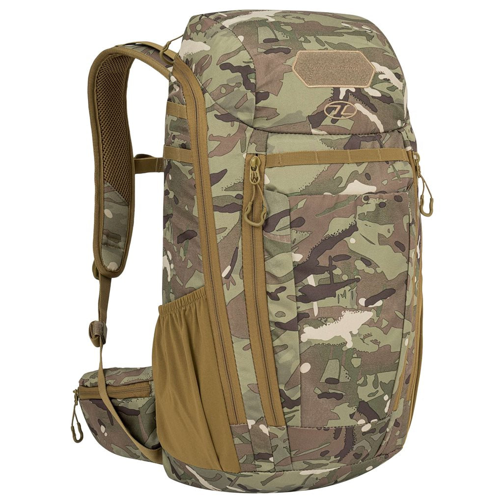 Mochila Highlander EAGLE 2 30L negra, vista frontal