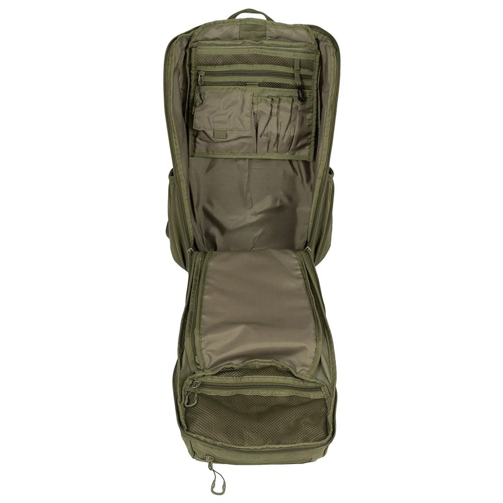 Imagen de la mochila EAGLE 2 (30 litros) de Highlander, material 600D XTP y compatibilidad MOLLE/PALS