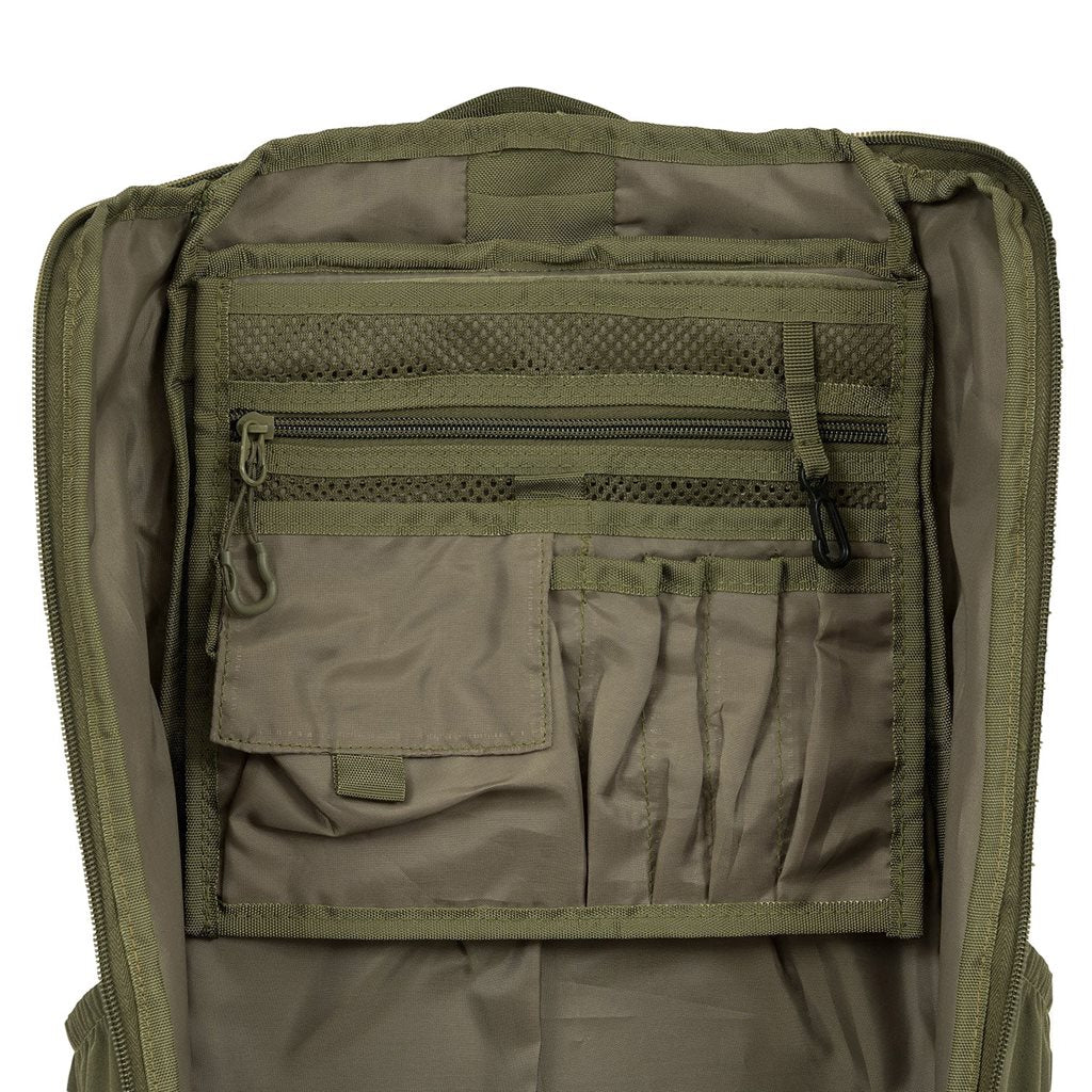 Imagen de la mochila EAGLE 2 (30 litros) de Highlander, material 600D XTP y compatibilidad MOLLE/PALS