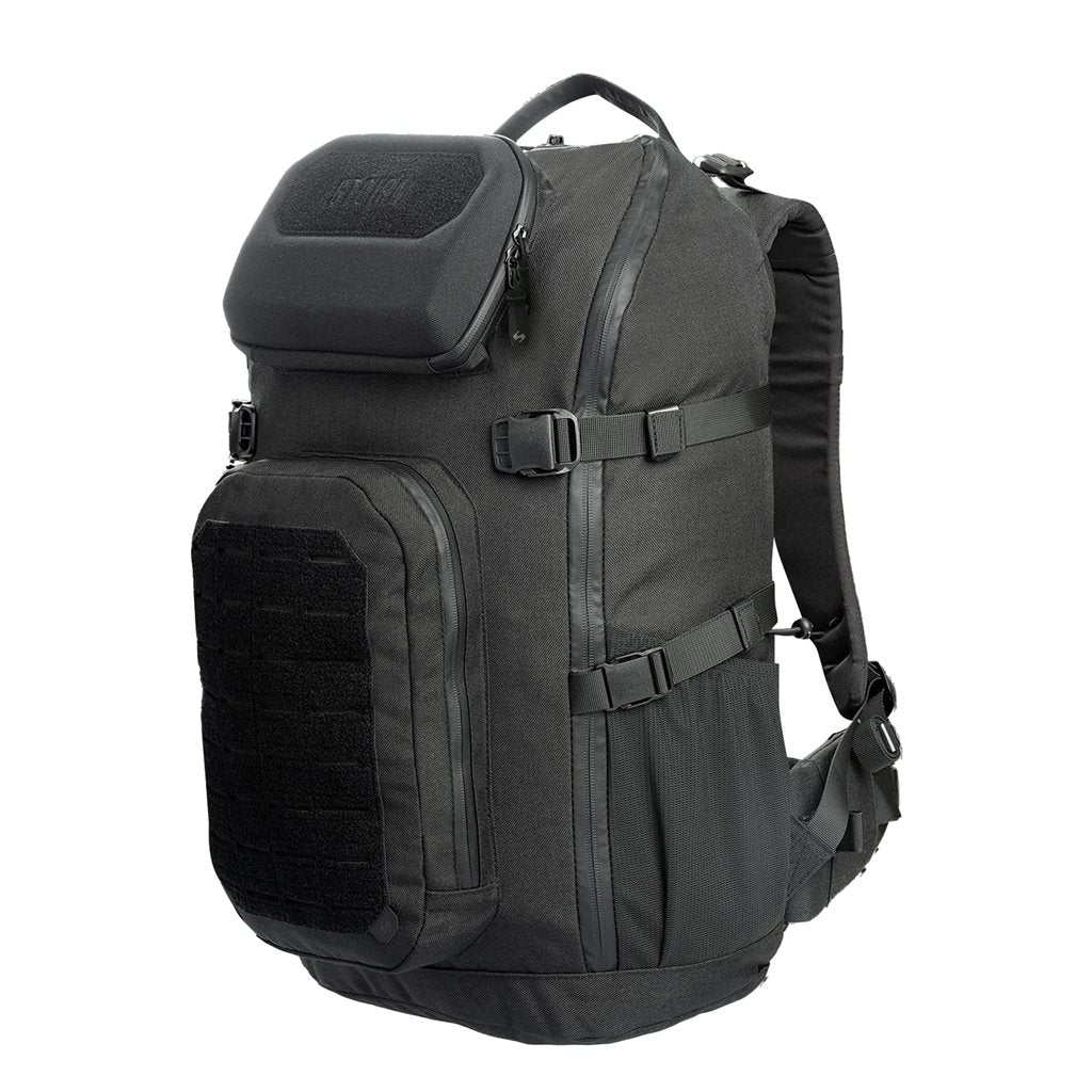 Mochila STOIRM 40 L GEN2 negra con apertura tipo concha