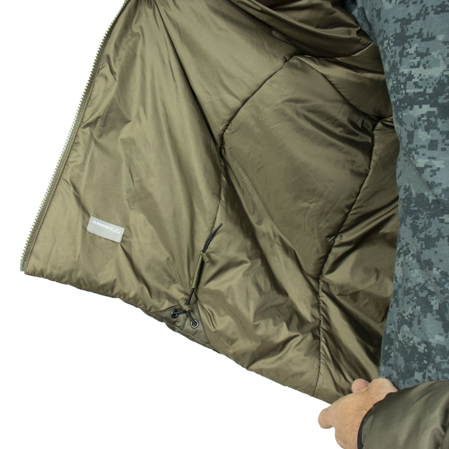 Chaqueta de invierno BARRA Climashield verde de FENIX PROTECTOR, ligera y cálida, con aislamiento Climashield Apex