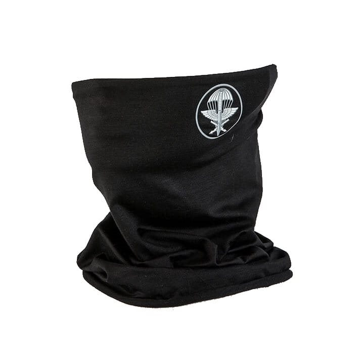Braga de cuello negra ACR 102 (TW-177), tejido MicroModal con doble capa interior para cubrir boca y nariz
