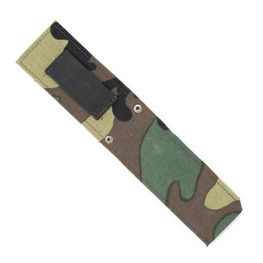 Funda textil camuflada para cuchillo UTON con compartimento para accesorios (modelo camuflada I)