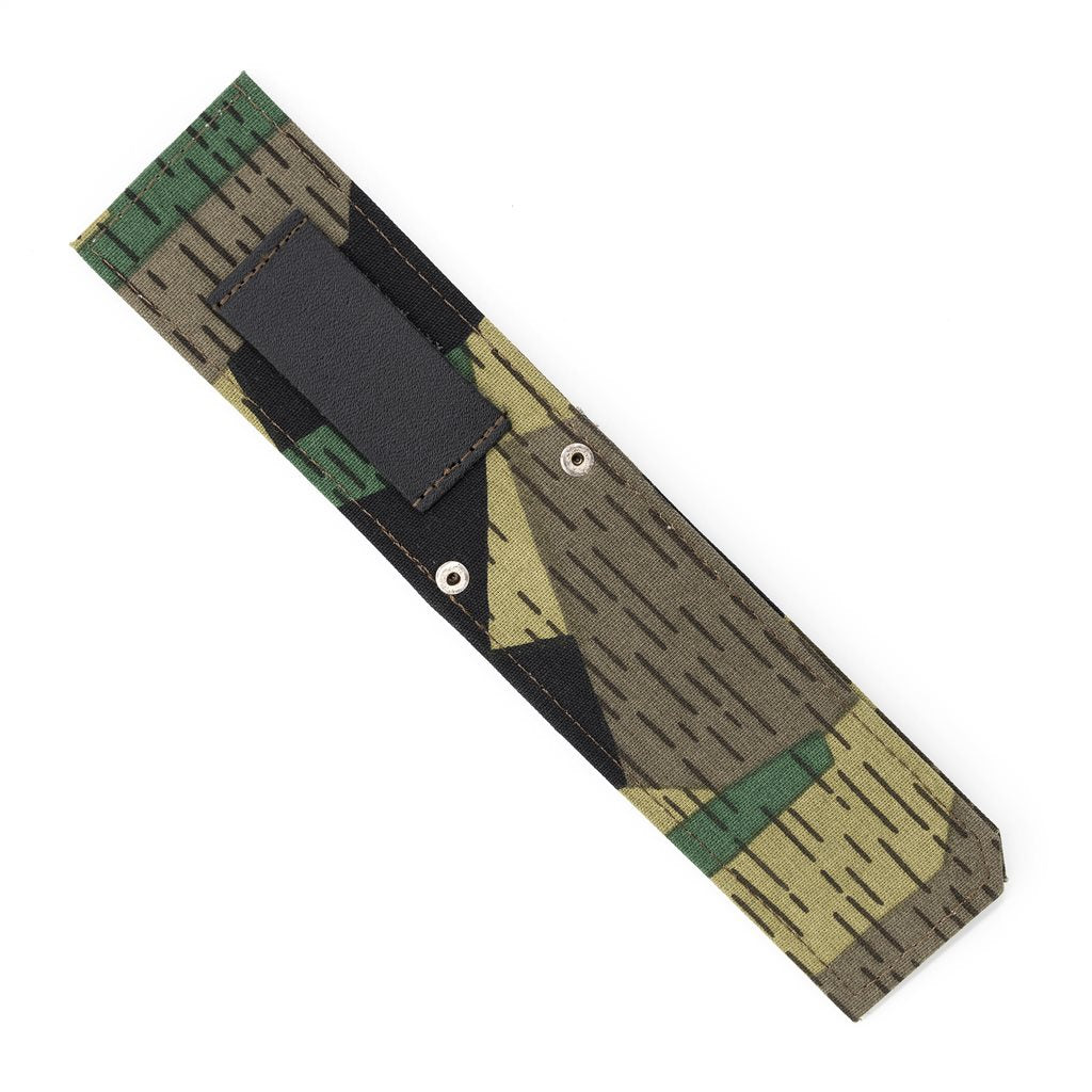 Funda textil camuflada para cuchillo UTON con compartimento para accesorios (modelo camuflada I)