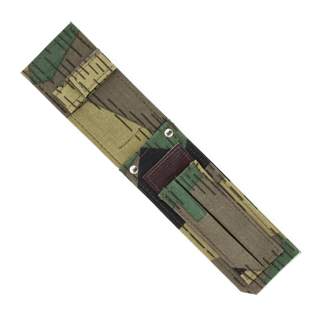 Funda textil camuflada para cuchillo UTON con compartimento para accesorios (modelo camuflada I)