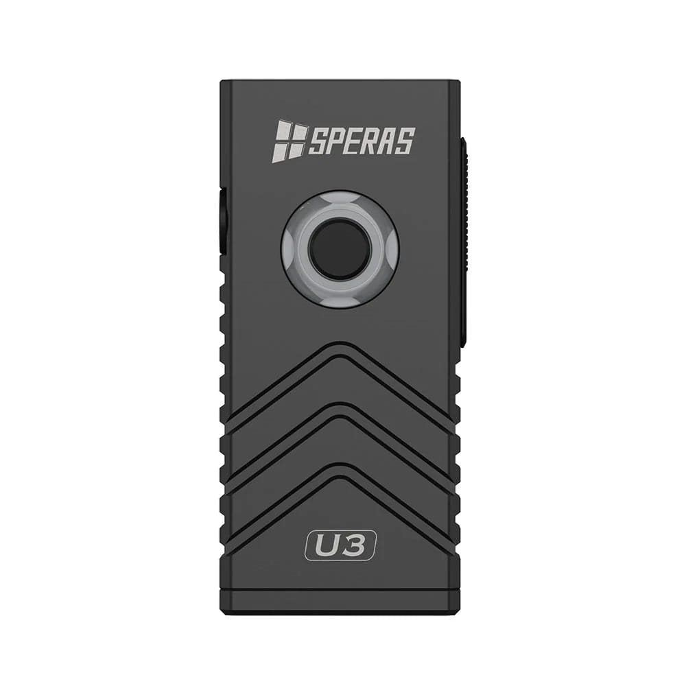 Linterna U3 RGB negra con montaje para bicicleta
