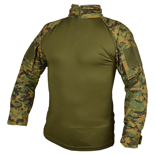 Camisa táctica UBACS Digital Woodland / Marpat para llevar bajo chaleco de protección
