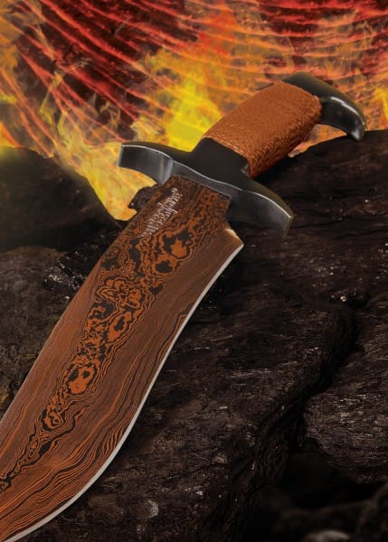 Gil Hibben - Cuchillo Hellfyre Highlander Bowie con vaina UC-GH5089 - Espadas y Más