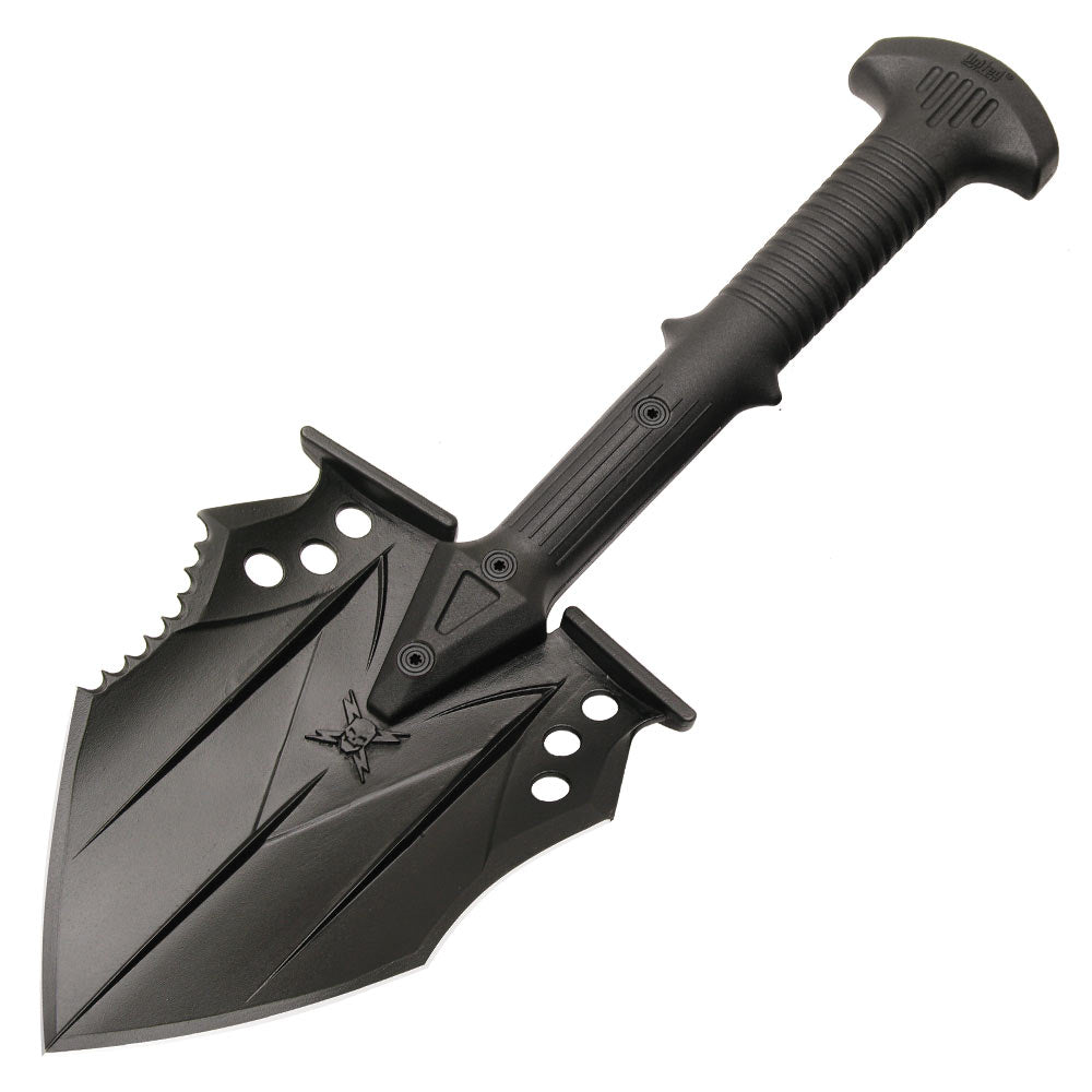 Lopatka M48 KOMMANDO pala táctica negra 41 cm con funda, hoja acero inoxidable y mango nylon fibra de vidrio