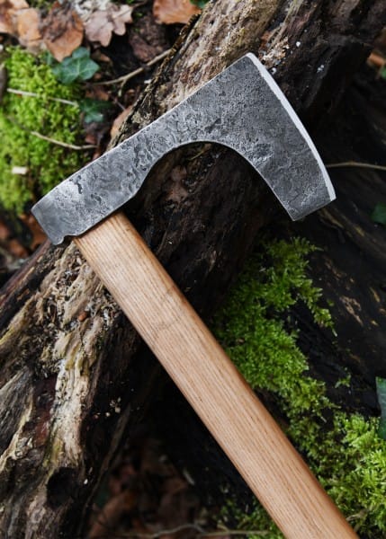 Hacha vikinga, acero forjado a mano, tipo C ULF-AX-16 - Espadas y Más