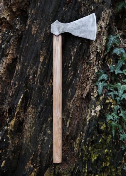 Hacha vikinga, acero forjado a mano, Tipo F ULF-AX-18 - Espadas y Más