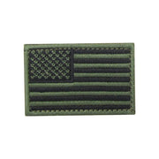 Parche bandera USA color oliva 8 x 5 cm con velcro