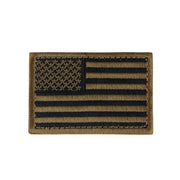 Parche bandera USA color coyote (Desert Tan) 8 x 5 cm