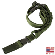 Correa para arma US COBRA monopunto color olivo con sistema bungee