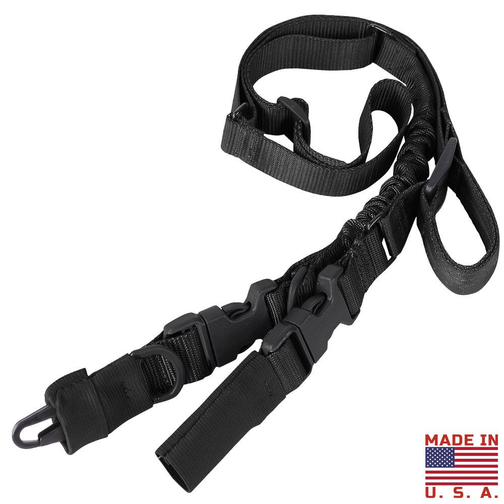Correa para arma STRYKE verde, monopunto/doblepunto, 3 cm, hebillas Duraflex