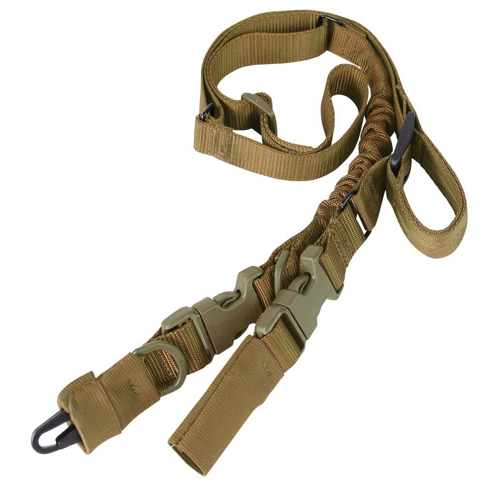 Correa para arma STRYKE verde, monopunto/doblepunto, 3 cm, hebillas Duraflex