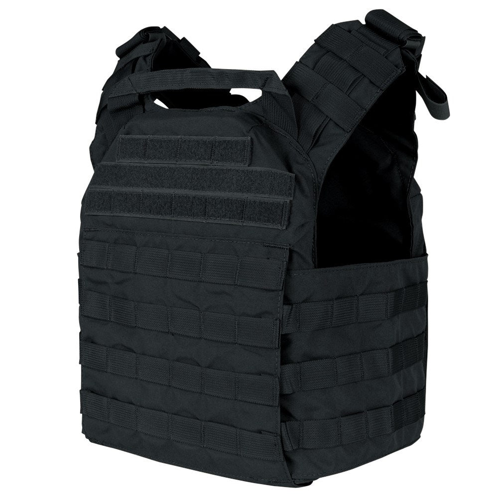 Portaplacas Cyclone Molle negro, chaleco ligero en nylon Cordura 500D