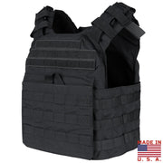 Portaplacas Cyclone Molle negro, chaleco ligero en nylon Cordura 500D