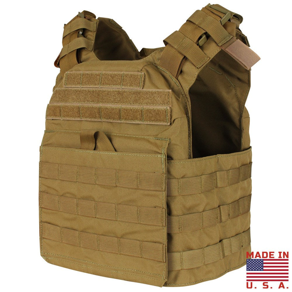 Portaplacas Cyclone Molle negro, chaleco ligero en nylon Cordura 500D