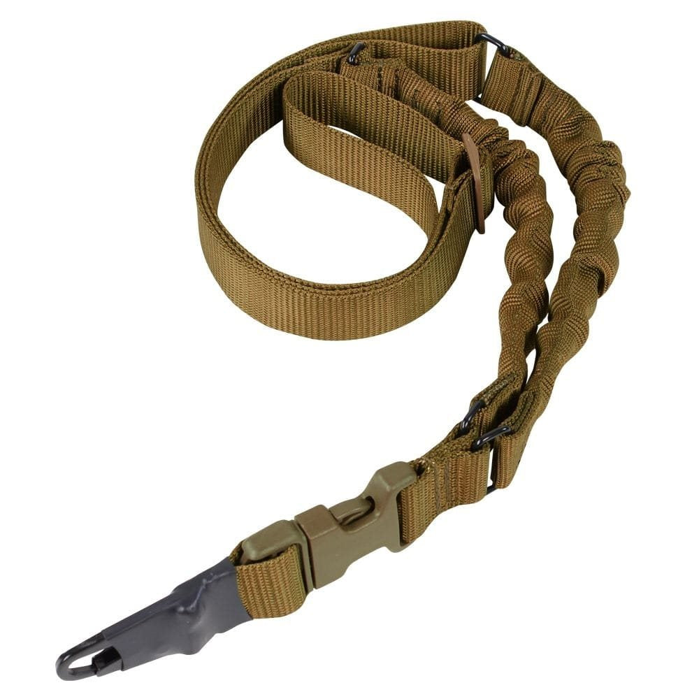 Correa para arma ADDER bungee doble monopunto con adaptadores (anillo de acero y correa)