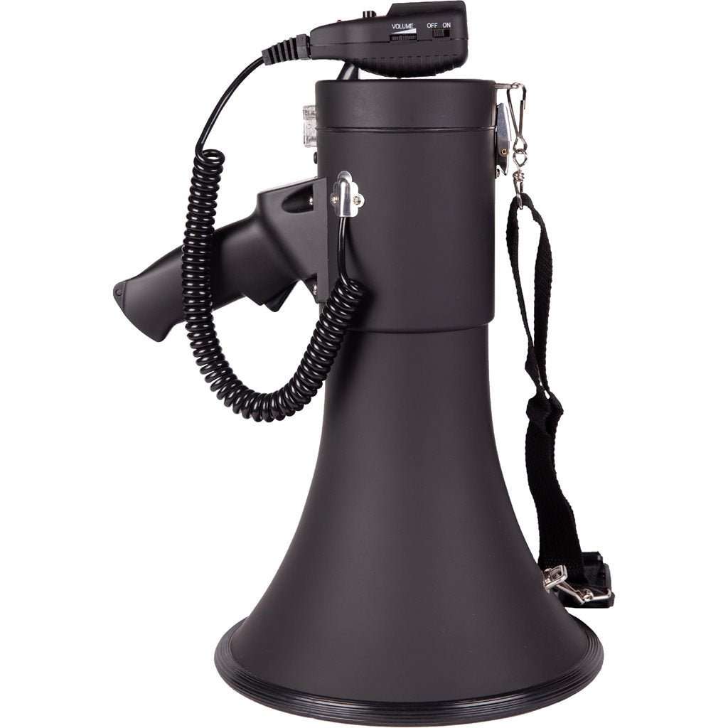 Megáfono profesional 50W Bluetooth, carcasa ABS, color negro