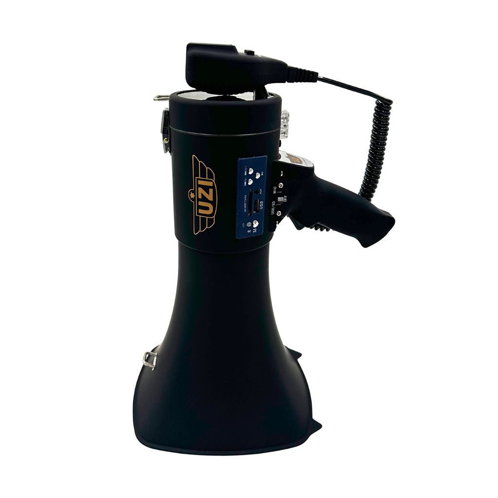 Megáfono profesional 50W Bluetooth, carcasa ABS, color negro