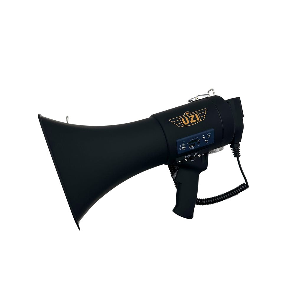 Megáfono profesional 50W Bluetooth, carcasa ABS, color negro