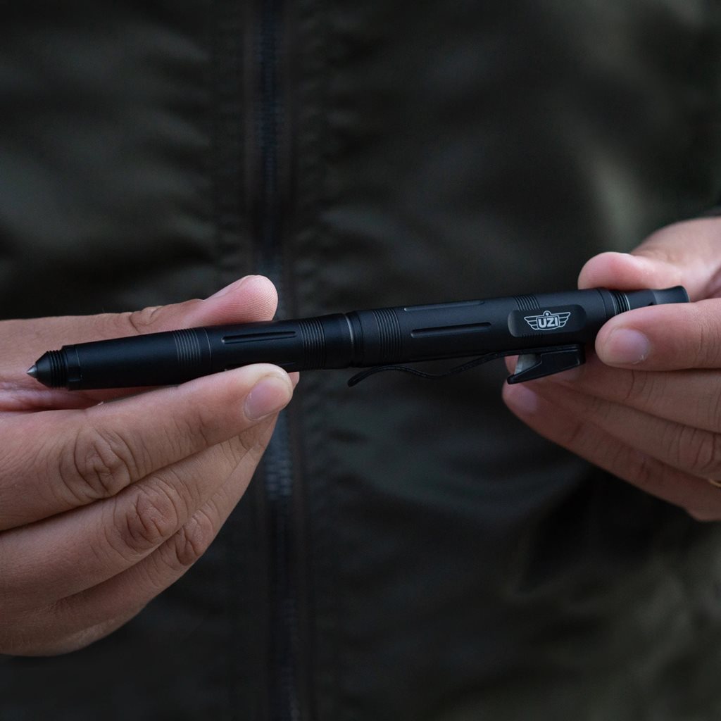Bolígrafo táctico TACTICAL UTILITY multifunción con cortador y cuerpo de aluminio aeronáutico