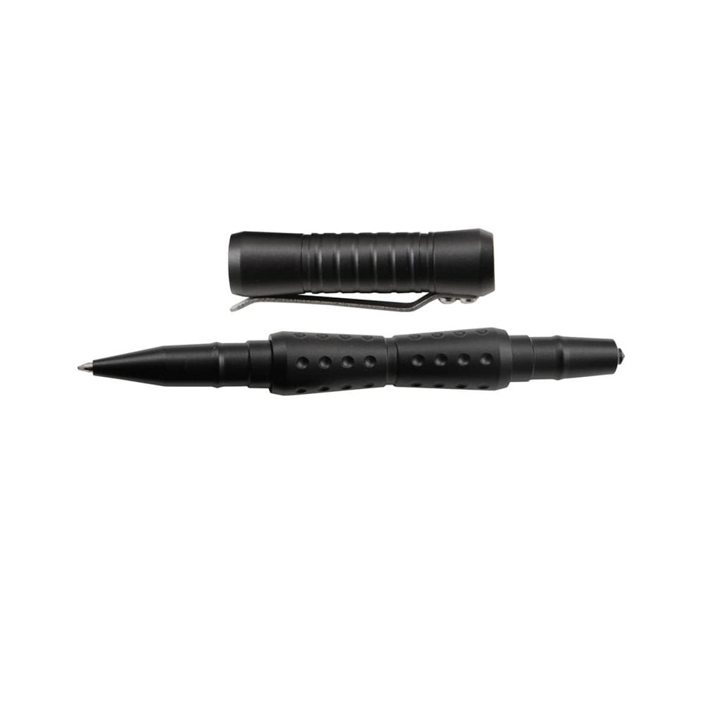 Bolígrafo táctico DEFENDER CARBIDE 19 negro con rompedor de cristal de wolframio